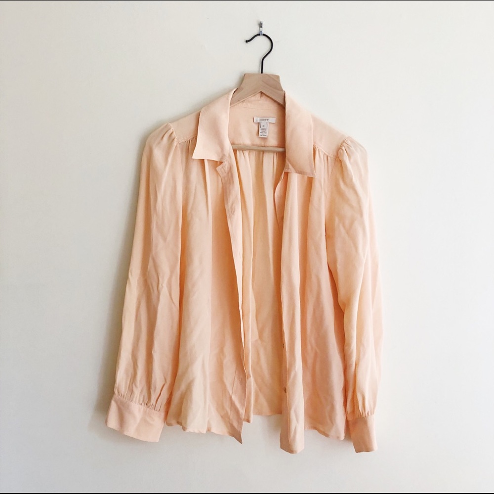J Crew Silk Button-up Blouse